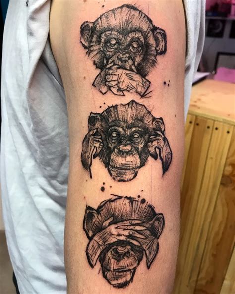 hear no evil monkey tattoo|101 Best See No Evil Hear No Evil Speak No Evil。